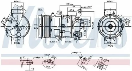 Компрессор кондиционера First Fit NISSENS 89516 Купить в Украине