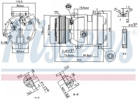 Компрессор кондиционера NISSENS 89587