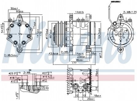 Компрессор кондиционераCINQUECENTO.. NISSENS 89691