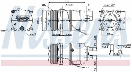 Компрессор кондиционера NISSENS 899919