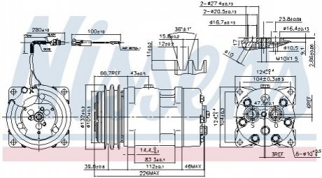 Компрессор кондиционераSANDEN.. NISSENS 899927