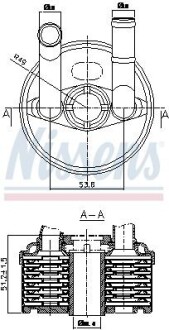 Радіатор масляний NISSENS 90666