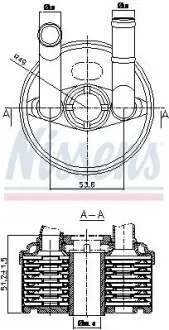 Оливний радіатор, автоматична коробка передач NISSENS 90666 Купить в Украине