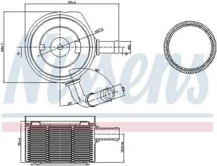 Масляный радиатор NISSENS 90669 Купить в Украине