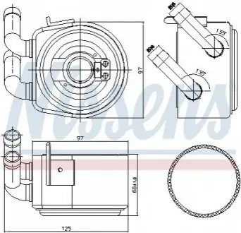Радиатор смазки MONDEO 00-.. NISSENS 90695