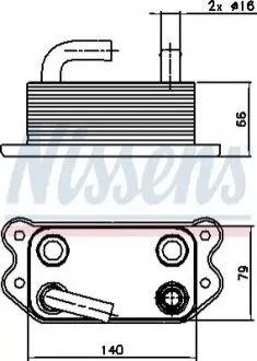 Масляный радиатор NISSENS 90738
