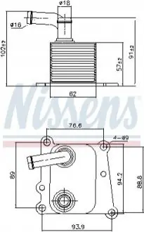 Радіатор масляний Ford Transit 1.8TDCi 02-13 (теплообмінник) NISSENS 90776 Купити в Україні