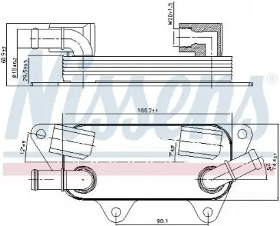 Радиатор смазки NISSENS 90789