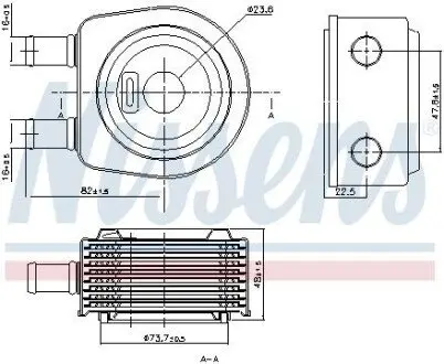 Оливний радіатор, автоматична коробка передач NISSENS 90798