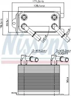 Радиатор масла NISSENS 90949