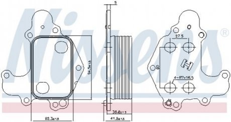 Радиатор смазки NISSENS 90968