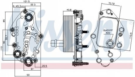 Радиатор масла NISSENS 90982