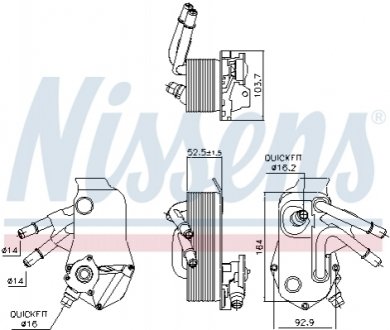 Масляний радіатор NISSENS 91224