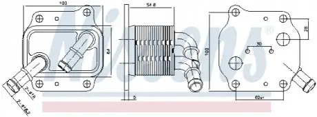 Охолоджувач оливи, моторна олива NISSENS 91231