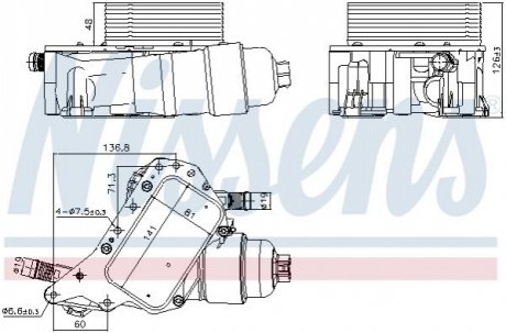 Радіатор масляний First Fit NISSENS 91339 (фото 1)