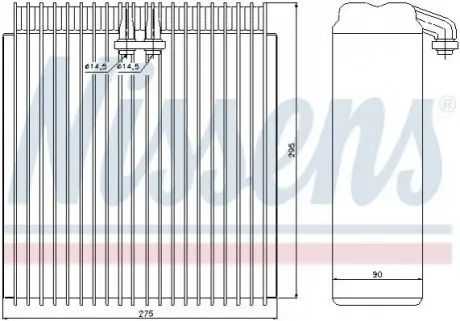 Испаритель кондиционера NISSENS 92107