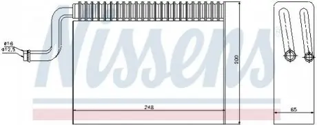 Испаритель, кондиционер NISSENS 92150