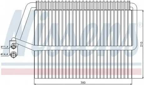 Испаритель кондиционера NISSENS 92162