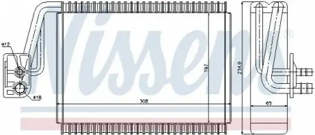Испаритель, кондиционер NISSENS 92174 Купить в Украине