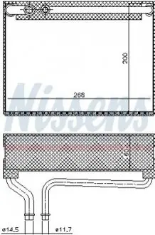 Испаритель кондиционера NISSENS 92186