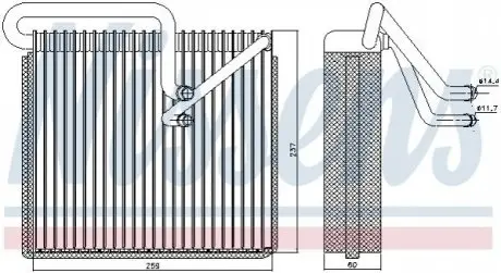 Випарник, система кондиціонування повітря NISSENS 92190 Купити в Україні