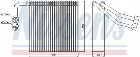 Испаритель кондиционера NISSENS 92195