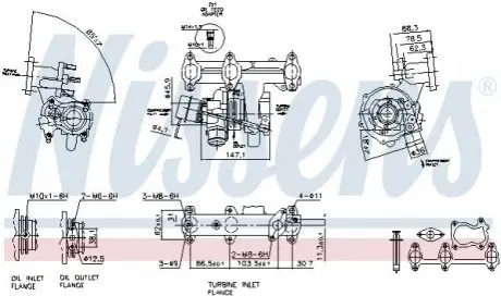 Компресор, наддування NISSENS 93095