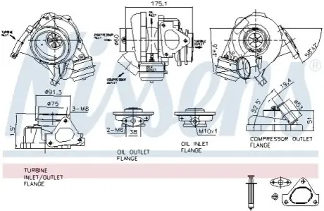 Турбіна First Fit NISSENS 93105 Купити в Україні