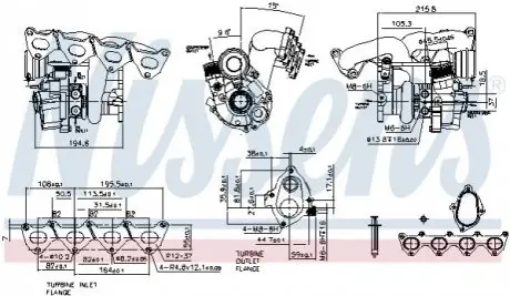 Компресор, наддування NISSENS 93130