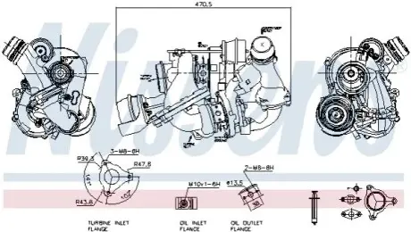 Компресор, наддування NISSENS 93310