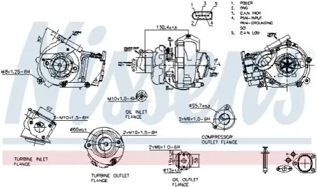 Компресор, наддування NISSENS 93502 Купити в Україні