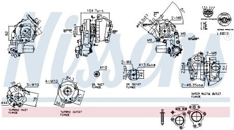 TURBO TOYOTA LAND CRUISER 4,5 D4-D NISSENS 93770