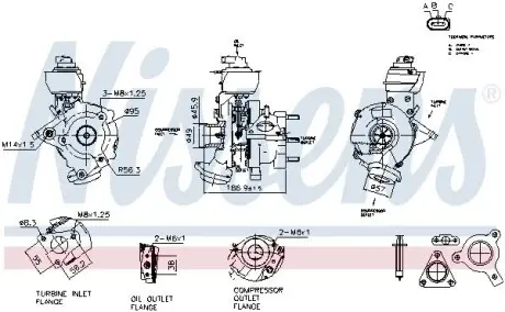 Компрессор, наддування NISSENS 93854