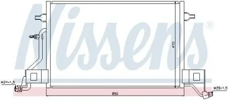 Радиатор кондиционера NISSENS 940002