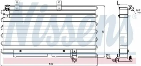 Радиатор кондиционера NISSENS 94000