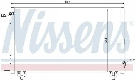 Радиатор кондиционера NISSENS 940013