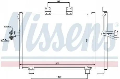 Радиатор кондиционера NISSENS 940017