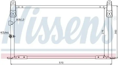 Конденсатор, система кондиціонування повітря NISSENS 940018