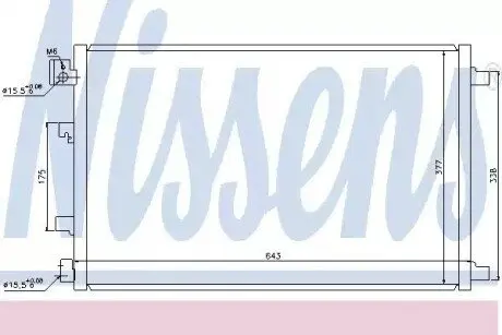Конденсатор, система кондиціонування повітря NISSENS 940038 Купити в Україні