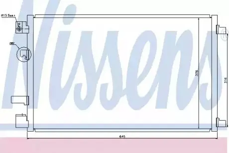 Конденсатор, система кондиціонування повітря NISSENS 940040 Купити в Україні
