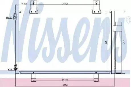 Конденсер кондиционера NISSENS 940057 Купить в Украине