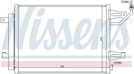 Конденсатор, система кондиціонування повітря NISSENS 940067 Купити в Україні