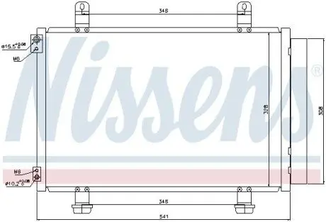 Радиатор кондиционера NISSENS 940079 Купить в Украине