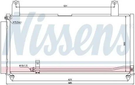 Радиатор кондиционера NISSENS 940080 Купить в Украине