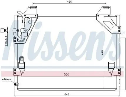 Конденсатор, система кондиціонування повітря NISSENS 940082 Купити в Україні