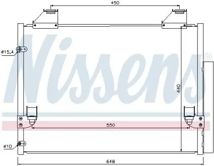 Конденсатор, система кондиціонування повітря NISSENS 940083 Купити в Україні