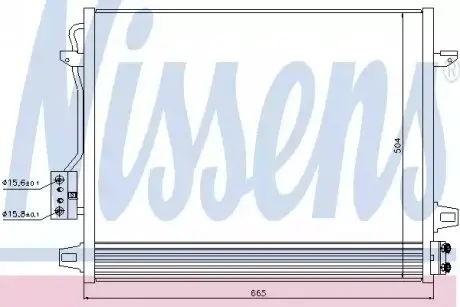 Радиатор кондиционера NISSENS 940098 Купить в Украине