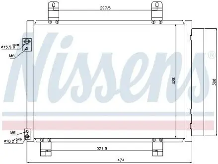 Радиатор кондиционера NISSENS 940122