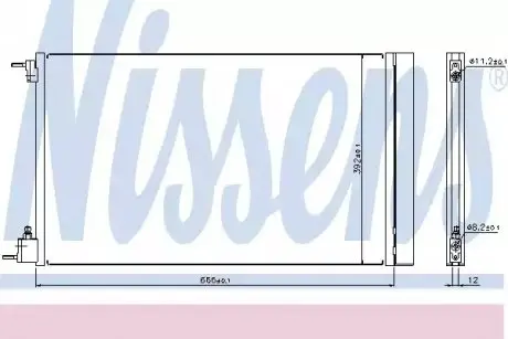 Фото 1 — Конденсатор, система кондиціонування повітря NISSENS (940124) Фото Конденсатор, система кондиціонування повітря NISSENS (940124) зображення 1