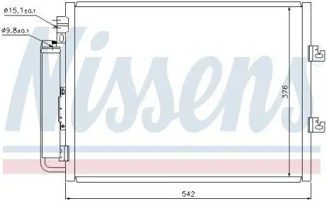 Радиатор кондиционера NISSENS 940126 Купить в Украине